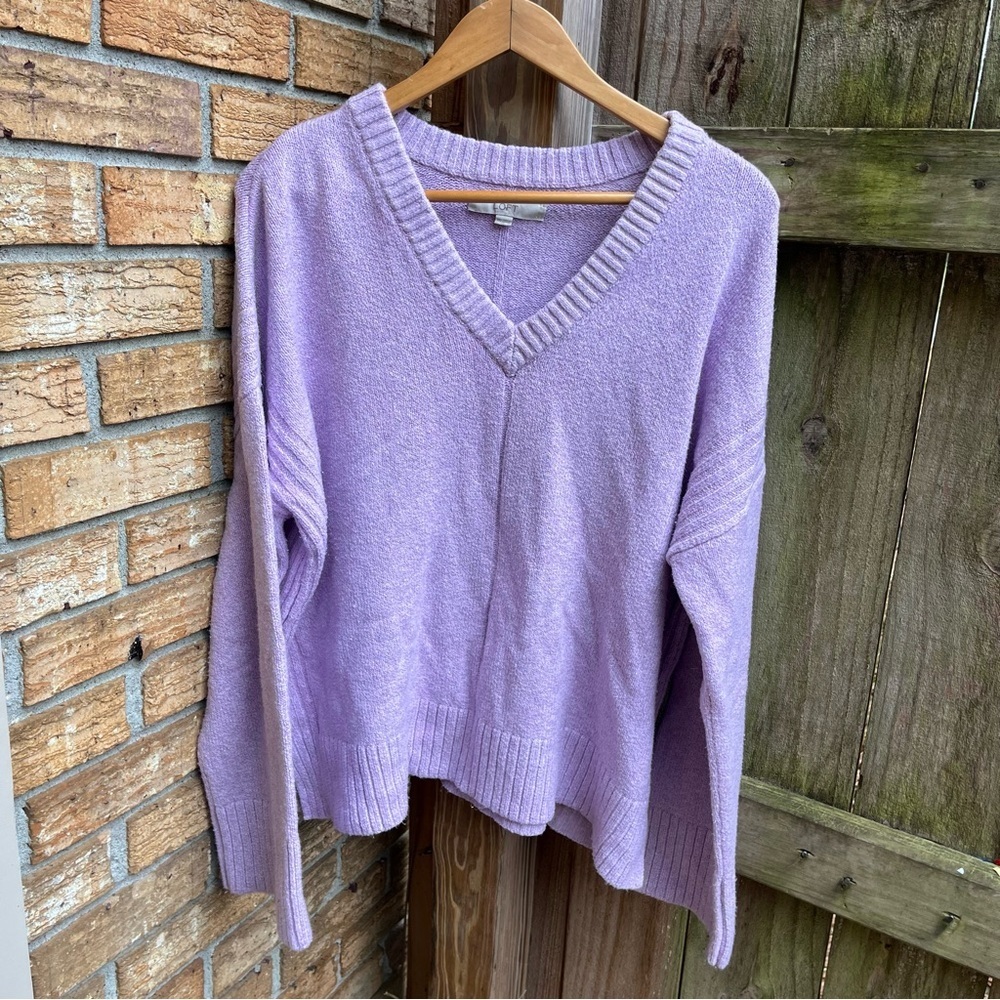 LOFT Lilac V-Neck Women's Sweater